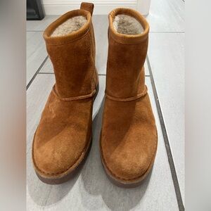 Clarks Tan Ankle Boots